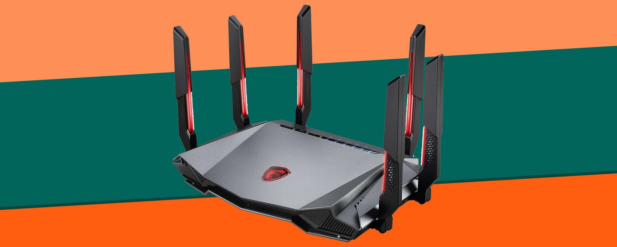 Black Friday: router MSI RadiX AXE6600 Wi-Fi 6E, METÀ PREZZO