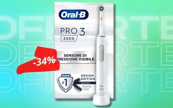 Spazzolino Oral-B per denti bianchi e SANI, prezzo regalo su Amazon