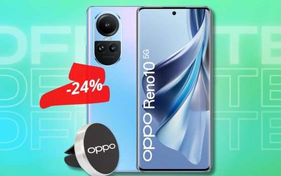 OPPO Reno10, smartphone dal prezzo piccolo ma prestazioni BOMBA (-24%)