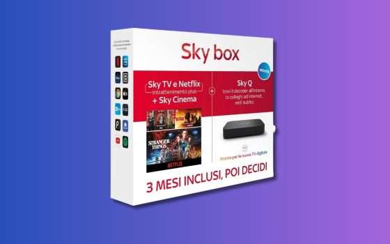 Sky TV, Netflix e Cinema a 7€ al mese con il Black Friday Amazon