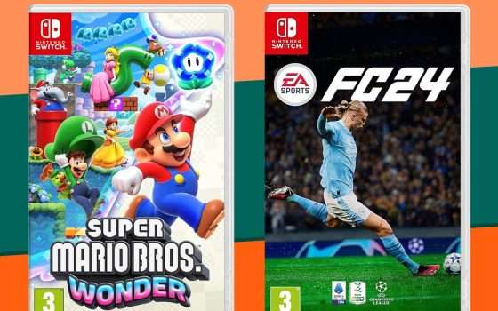 Black Friday: price drop per Mario Wonder e FC 24 su Switch