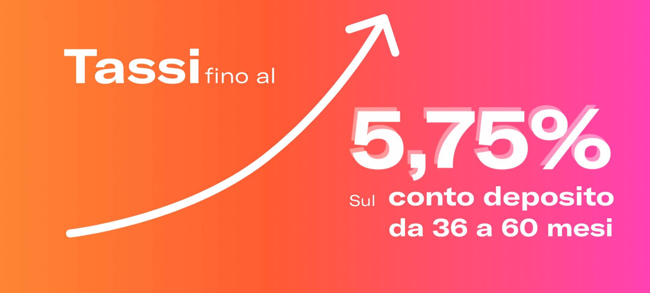 Scopri come far crescere i tuoi risparmi con tassi fino al 5,75%