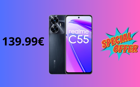 realme c55, per SOLI 139,99€ con 128 GB non c'è di meglio