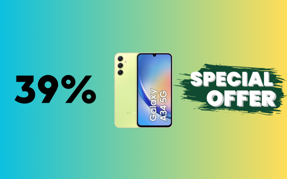 Samsung Galaxy A34 5G in SUPER sconto su eBay del 39%