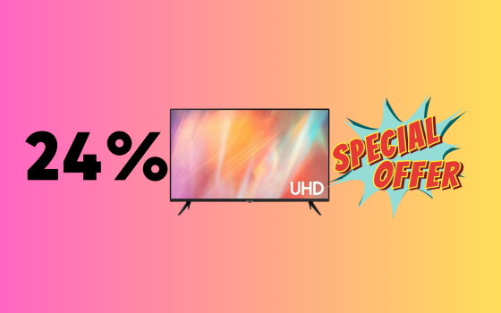 Smart TV Samsung Crystal UHD 4K in SUPER sconto a soli 357€