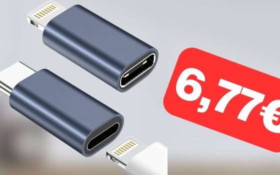 Adattatore USB-Lightning in offerta a PREZZO STRACCIATO