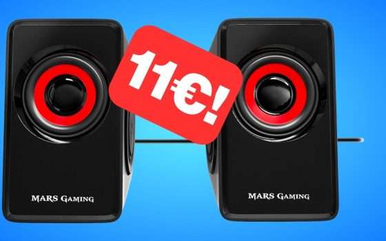 Casse per PC da 10W a soli 11 euro su Amazon