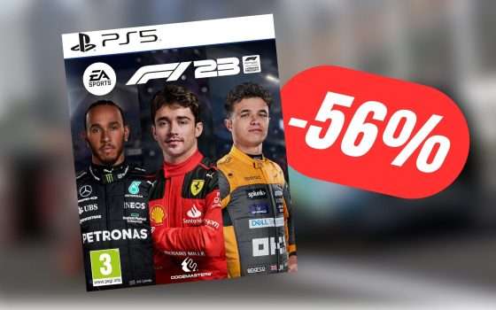 F1 23 per PlayStation 5 è scontato del -56% su Amazon!