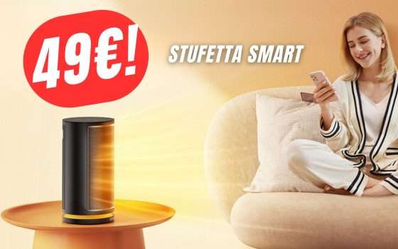 Questa Stufetta Smart costa solo 49€ grazie al COUPON