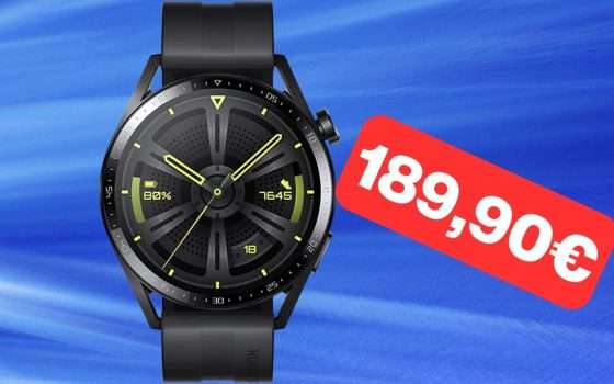 Huawei Watch GT 3: ottimo smartwatch in offerta a 189,90€