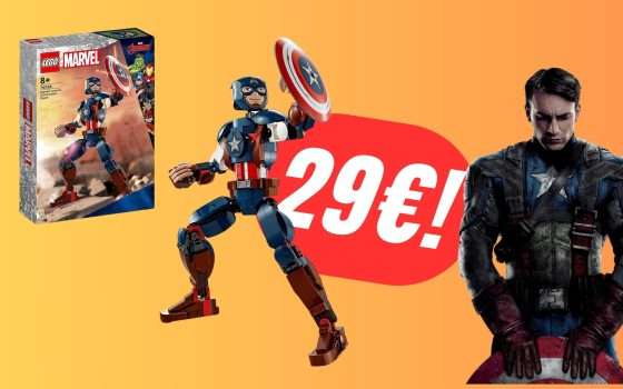 La Action Figure LEGO di Captain America è scontata del 21%!