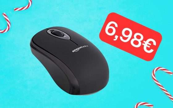 Regalo piccolo, ma utile: mouse senza fili in offerta a 6,98€