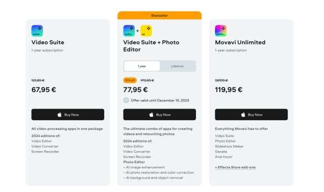 Movavi Video Editor offerta Natale