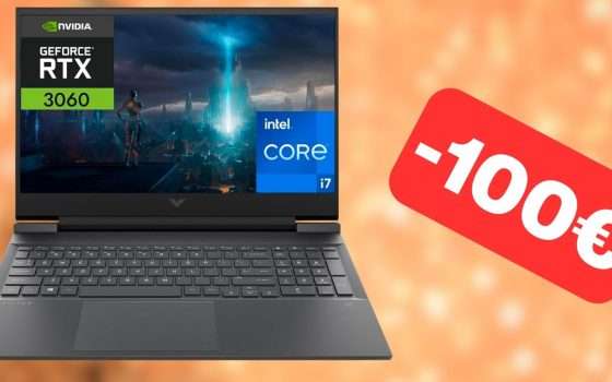 Notebook HP con i7 e RTX 3060 in SCONTO su Amazon (-100€)