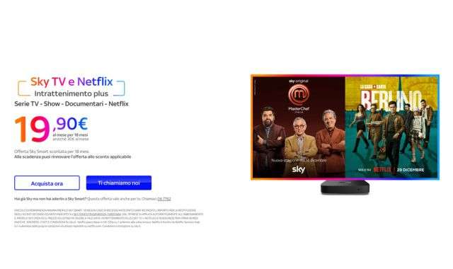 Offerta Sky TV e Netflix