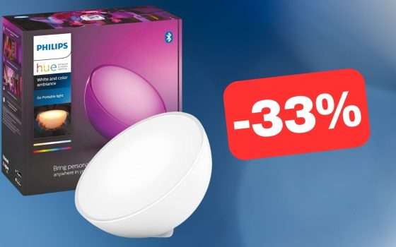 Elegante lampada Philips Hue in OTTIMA OFFERTA su Amazon (-33%)