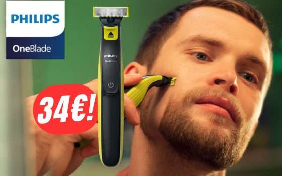 Risparmia il 34% sul Miglior Rasoio elettrico: Philips OneBlade