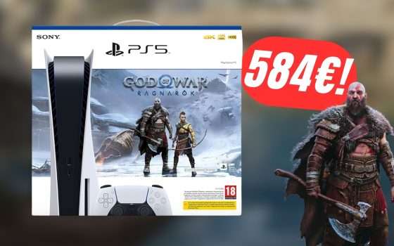 Risparmia sul bundle PlayStation 5 + God of War Ragnarök con questo SCONTO