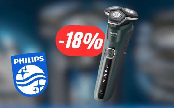 Rasa la tua barba in una sola passata col Rasoio Serie 5000 di Philips!