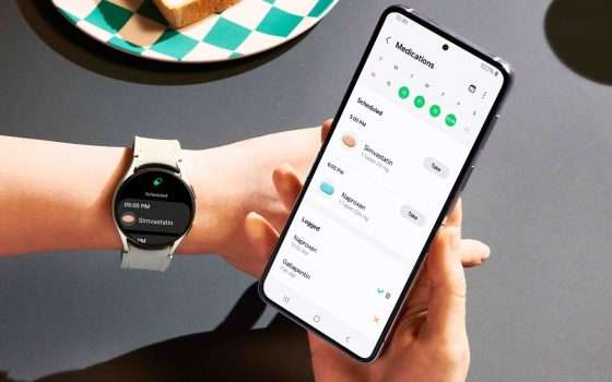 Samsung Health ricorda le medicine da prendere