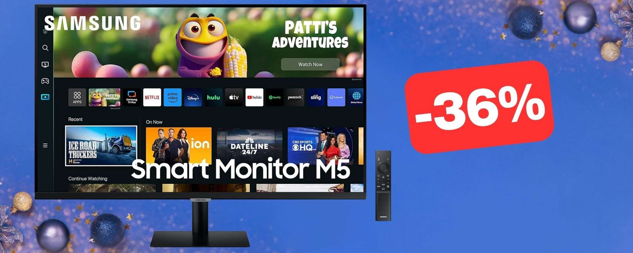 Samsung Smart Monitor M5 in offerta (-36%): arriva PRIMA di Natale