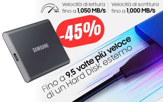 SCONTO FOLLE per l'SSD Esterno di Samsung da 1TB!