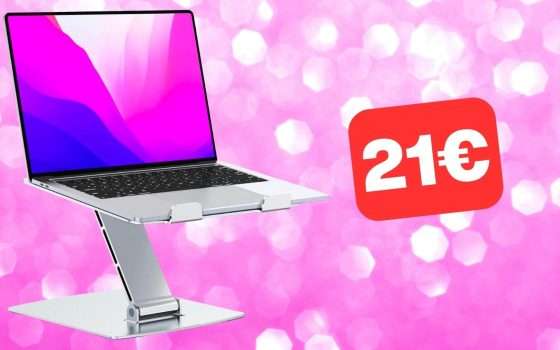 Supporto per PC portatile in offerta: un regalo di Natale perfetto