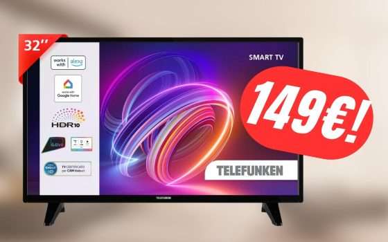 MINIMO STORICO per questa Smart TV da 32