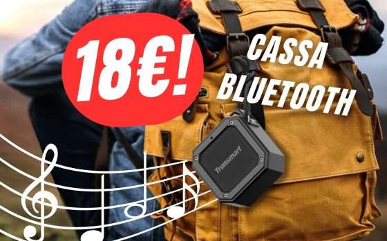 PREZZO BASSISSIMO per lo Speaker Bluetooth Impermeabile!