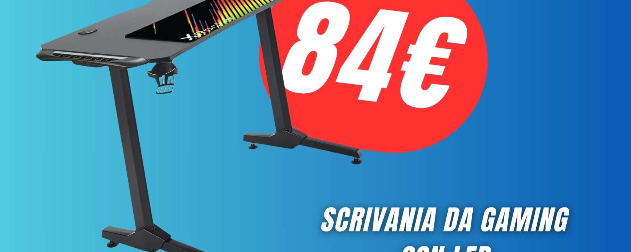 Questa Scrivania da Gaming in Metallo costa solo 84€!