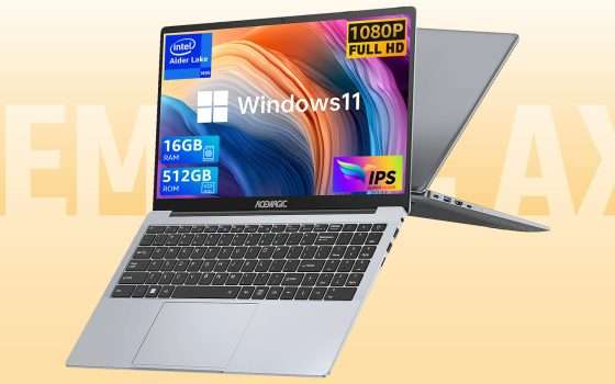 ACEMAGIC AX15: il notebook Windows 11 a soli 285€ (coupon)