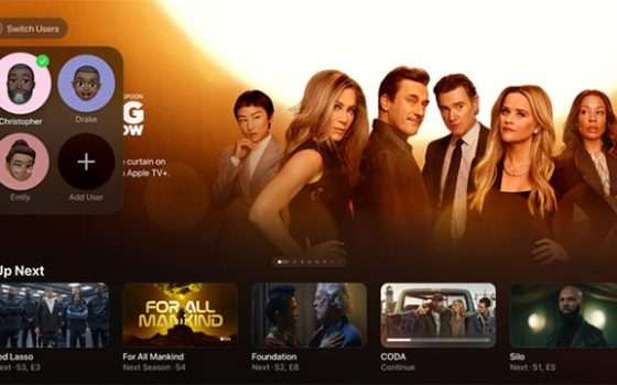 La nuova interfaccia dell'applicazione Apple TV