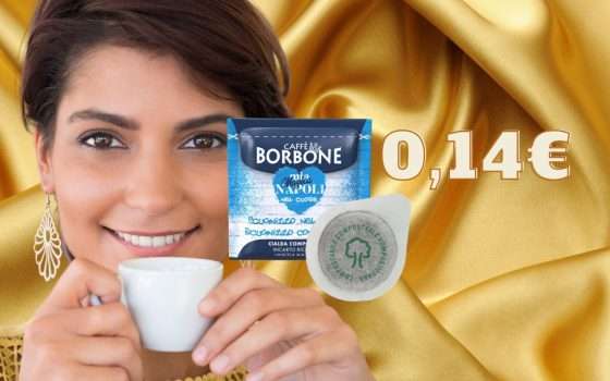 Con le Cialde Caffè Borbone l'espresso ti costa solo 0,14€