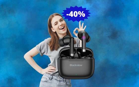 Blackview AirBuds 4: IMBATTIBILI con questo SCONTO (-40%)