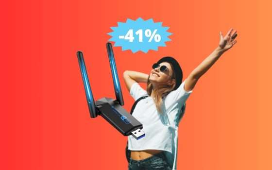 Chiavetta WiFi per PC: sconto ECCEZIONALE del 41% su Amazon