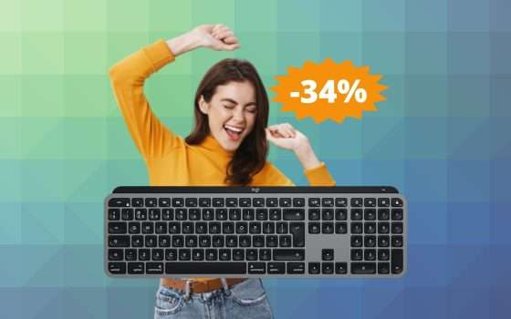 Logitech MX Keys: offerta ESCLUSIVA su Amazon (-34%)