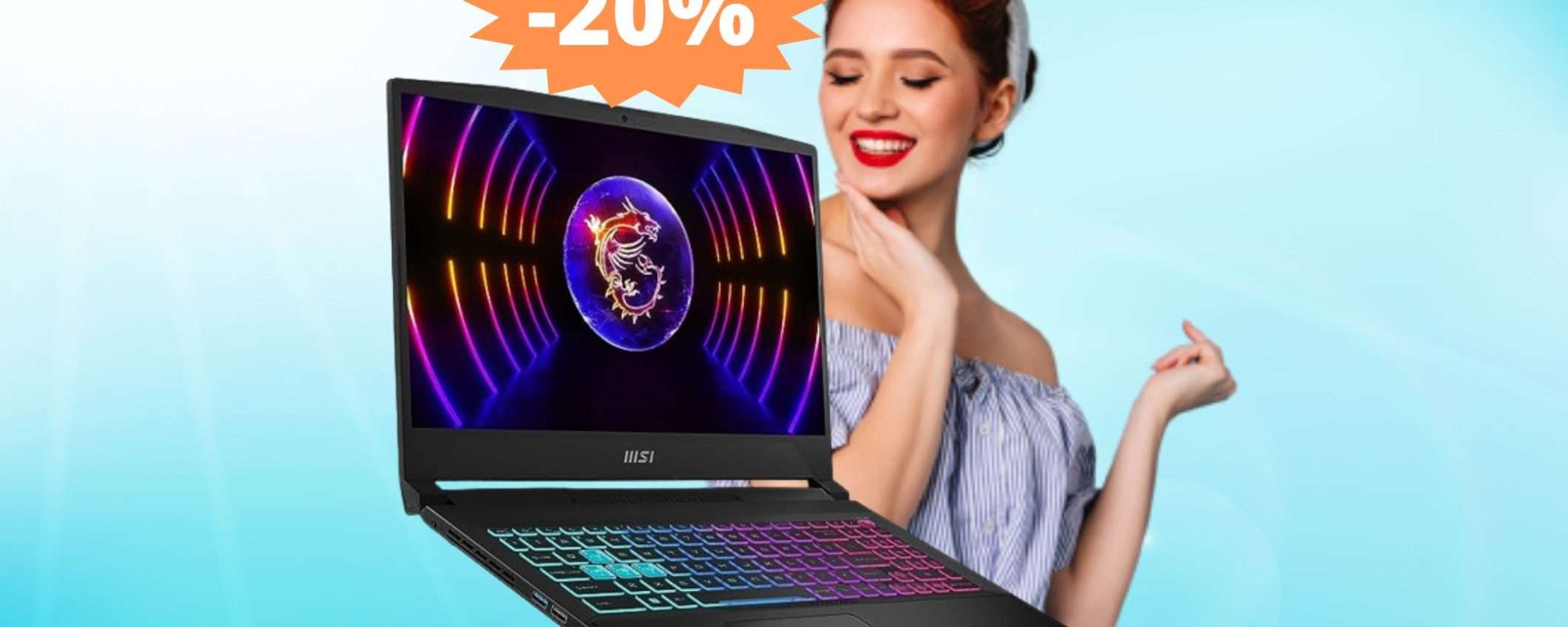 MSI Katana 15: un'OFFERTA esclusiva Amazon (-20%)