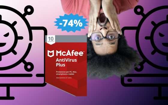 McAfee Plus 2024: inizia l'anno nuovo in PIENA sicurezza (-74%)