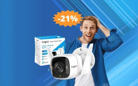 Telecamera per esterni Tp-Link Tapo: SUPER sconto del 21%