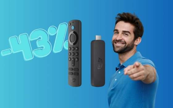 Fire TV Stick 4K: il nuovo modello al 43% di SCONTO su Amazon