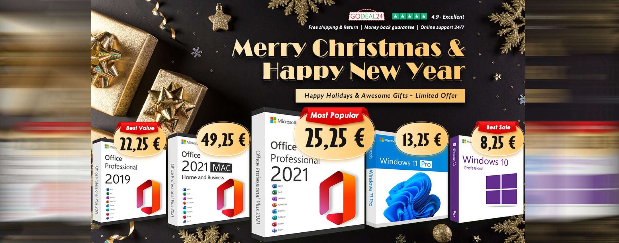 Gli auguri di Godeal24 e un regalo: Office 2021 Pro a soli 25,25€