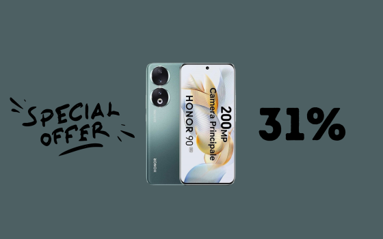 HONOR 90 5G in SUPER sconto del 31% a soli 382€