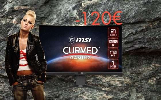 Immersione estrema con il Monitor Gaming Curvo MSI (-120€)