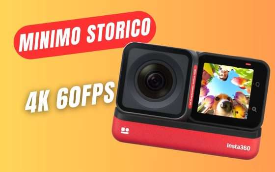 MINIMO STORICO per l'Action Cam insta360 One RS 4K Edition!