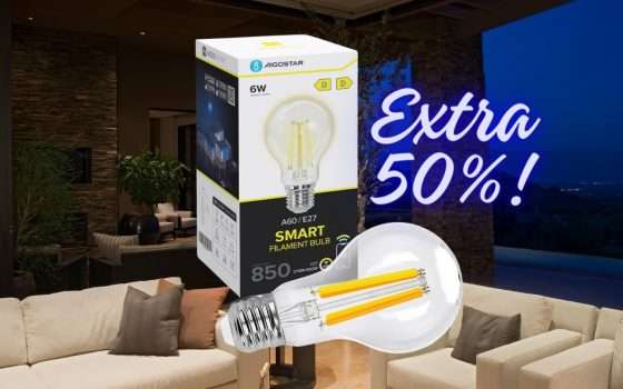 Lampadina Smart Aigostar: -45% +EXTRA 50% su Amazon