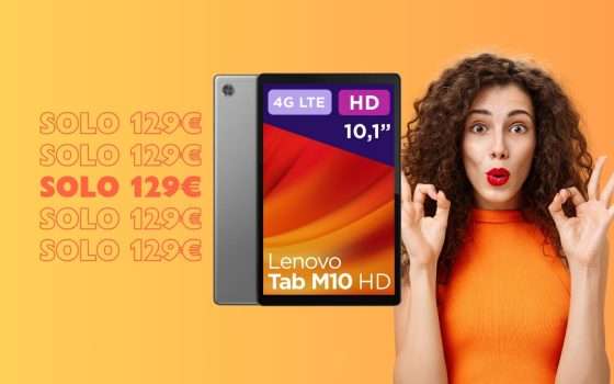 Lenovo Tab M10: OTTIMO tablet a soli 129€ su Amazon