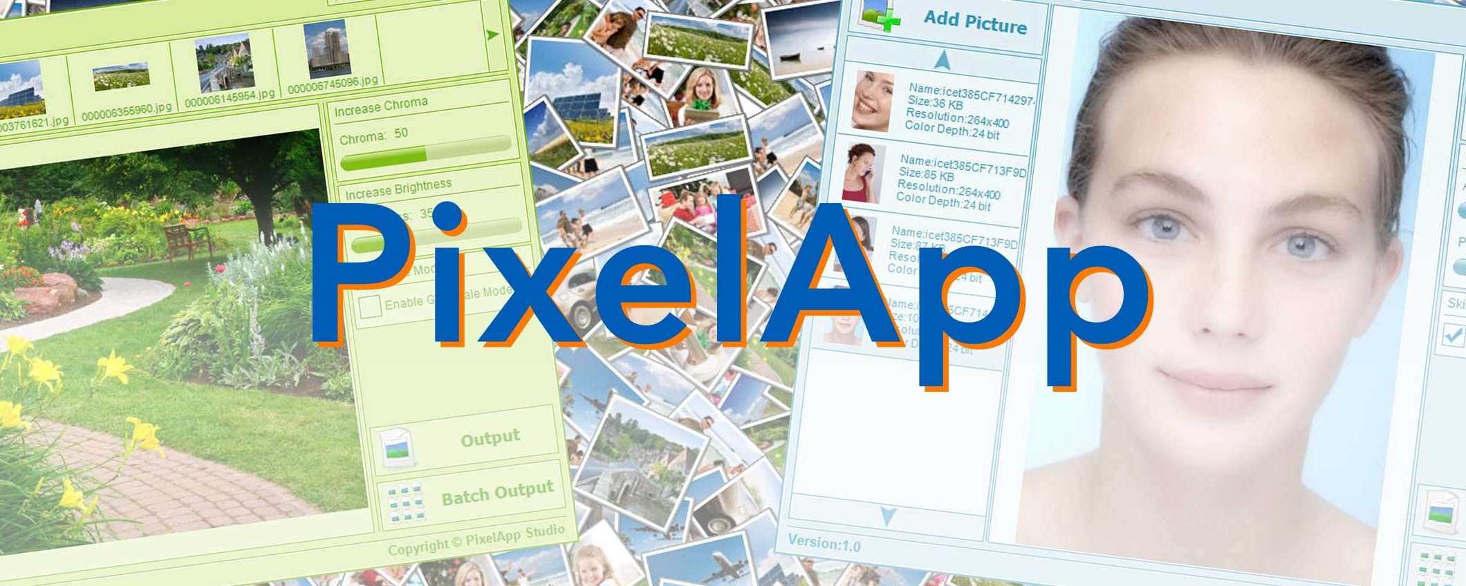 Prova i programmi di PixelApp per le immagini