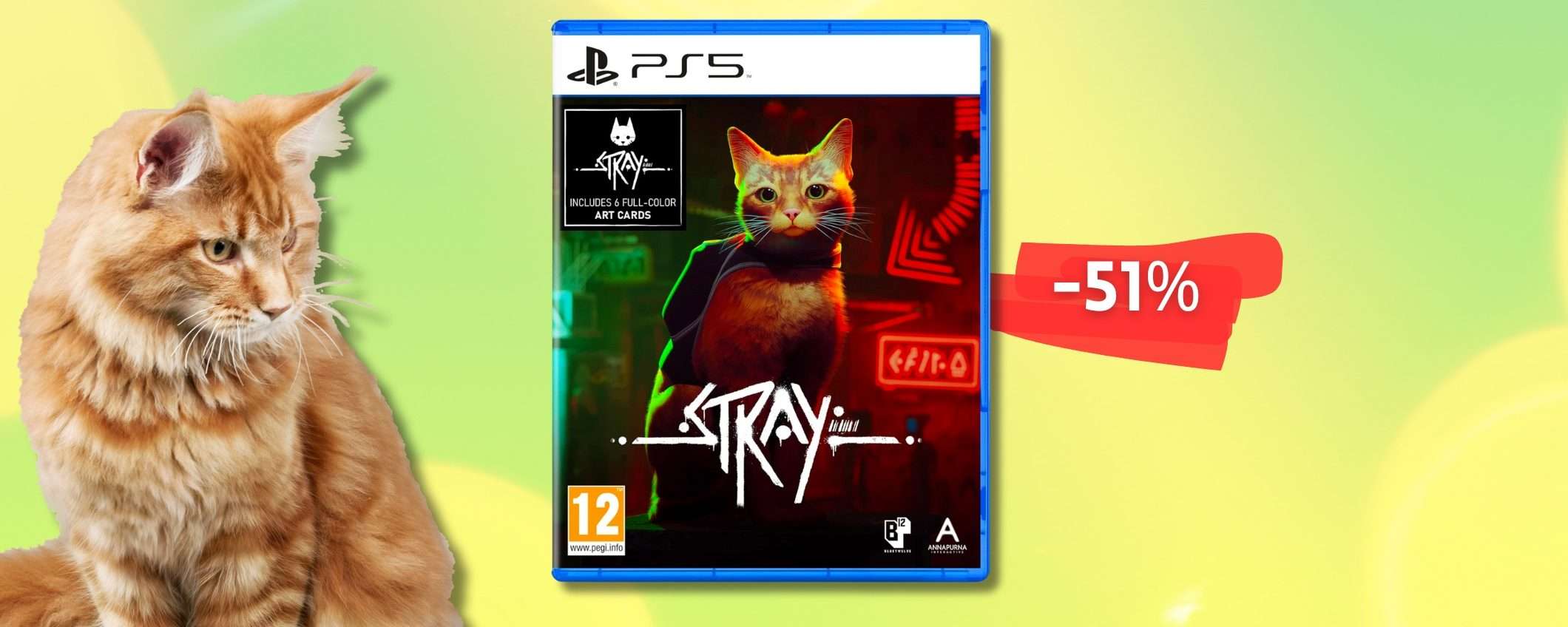 STRAY colpisce dritto nel cuore, vivi l'esperienza PS5 con sconto 51%