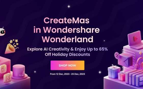 Wondershare: sconti fino al 65% per le festività