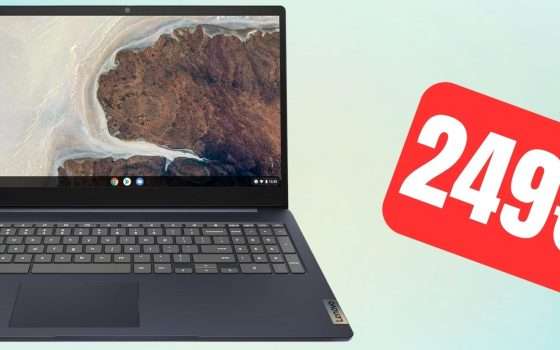 Lenovo IdeaPad 3: ottimo Chromebook con 100 euro di sconto